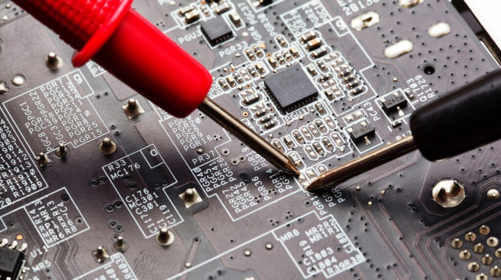 PCB Assembly Close Up View